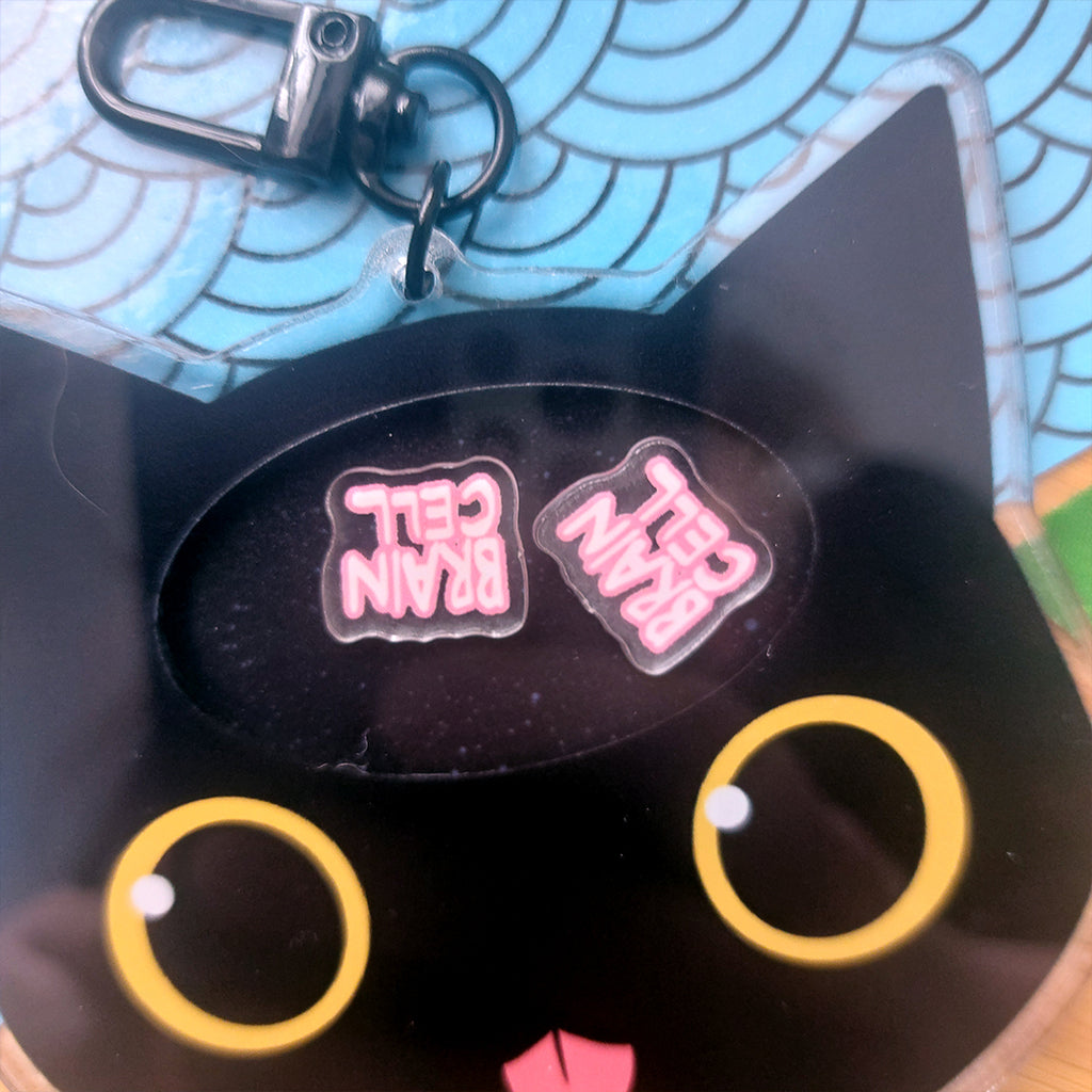 Funny Cat Shaker Keychain