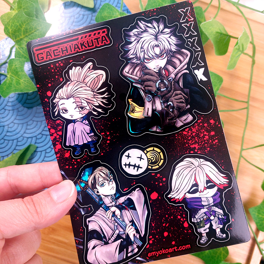 Trash Anime Sticker Sheets