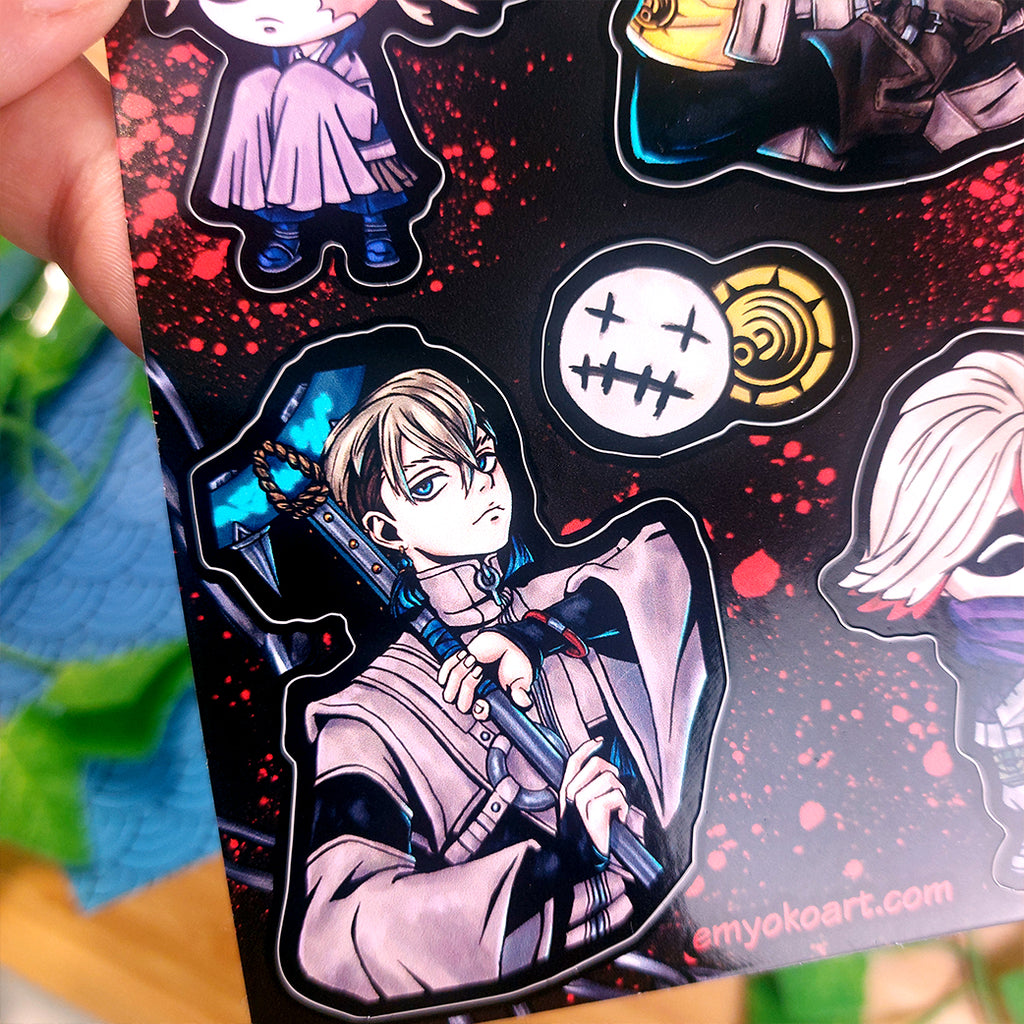 Trash Anime Sticker Sheets