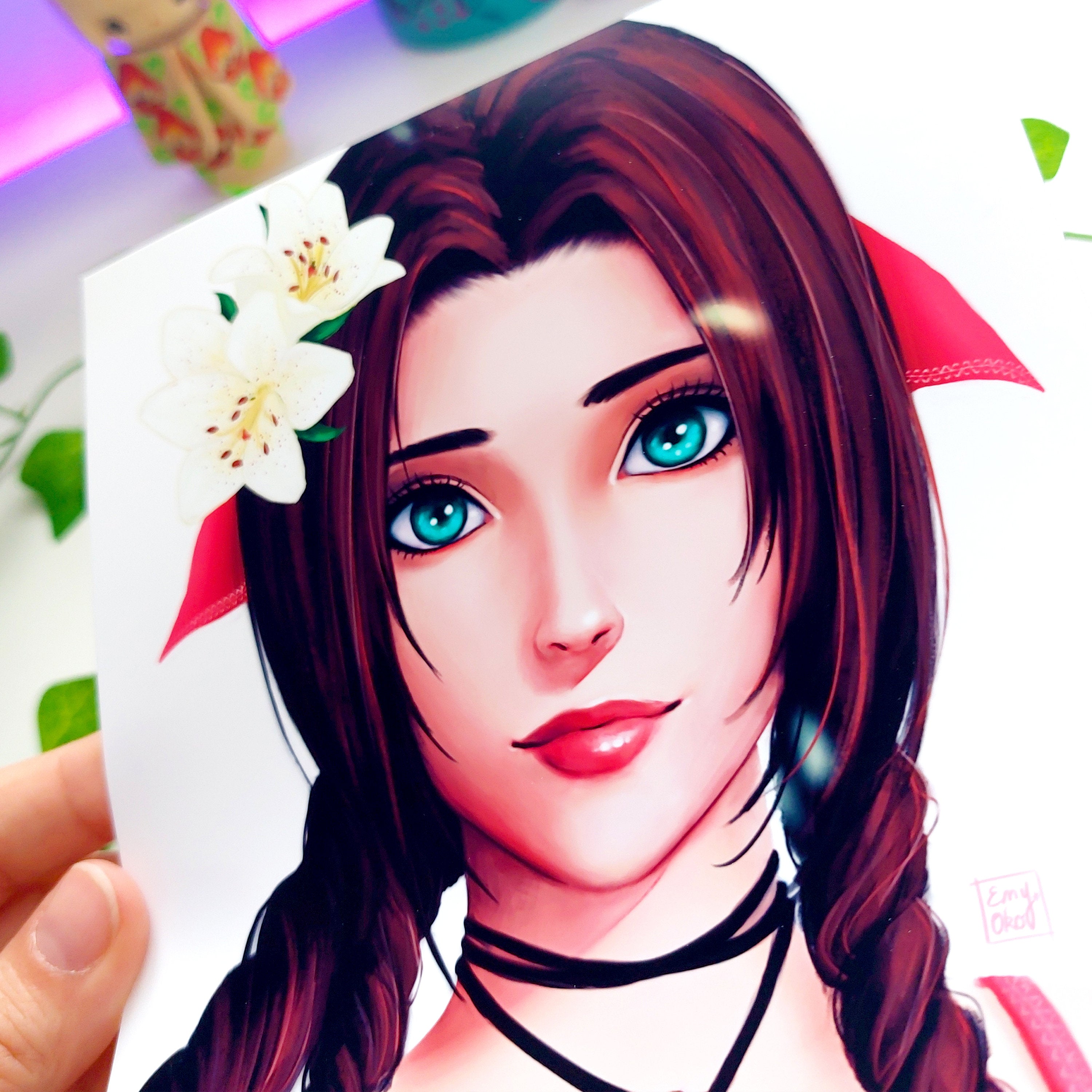 Fantasy Flower Girl Game Inspired Print