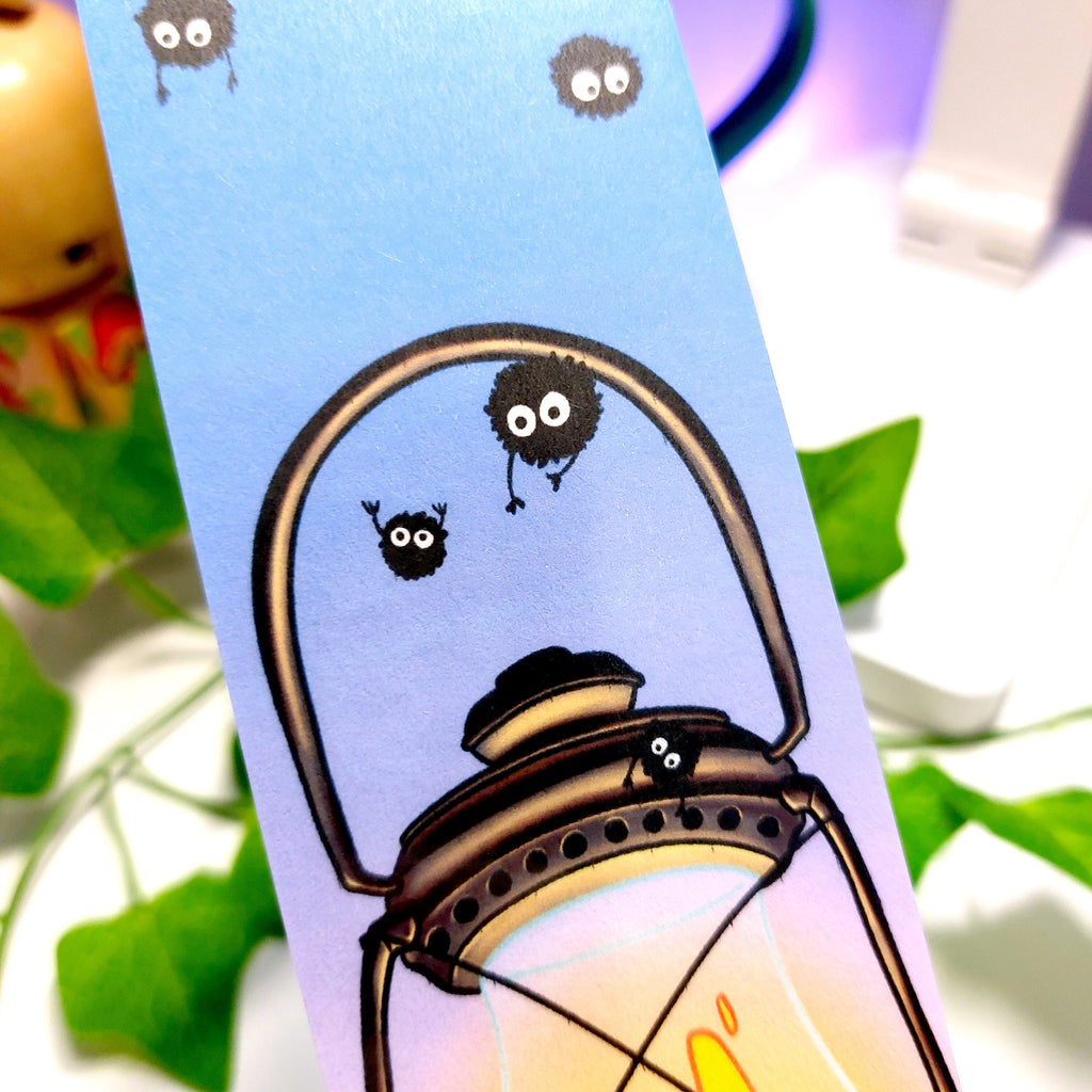 Cute Lantern Fire Spirit Bookmark