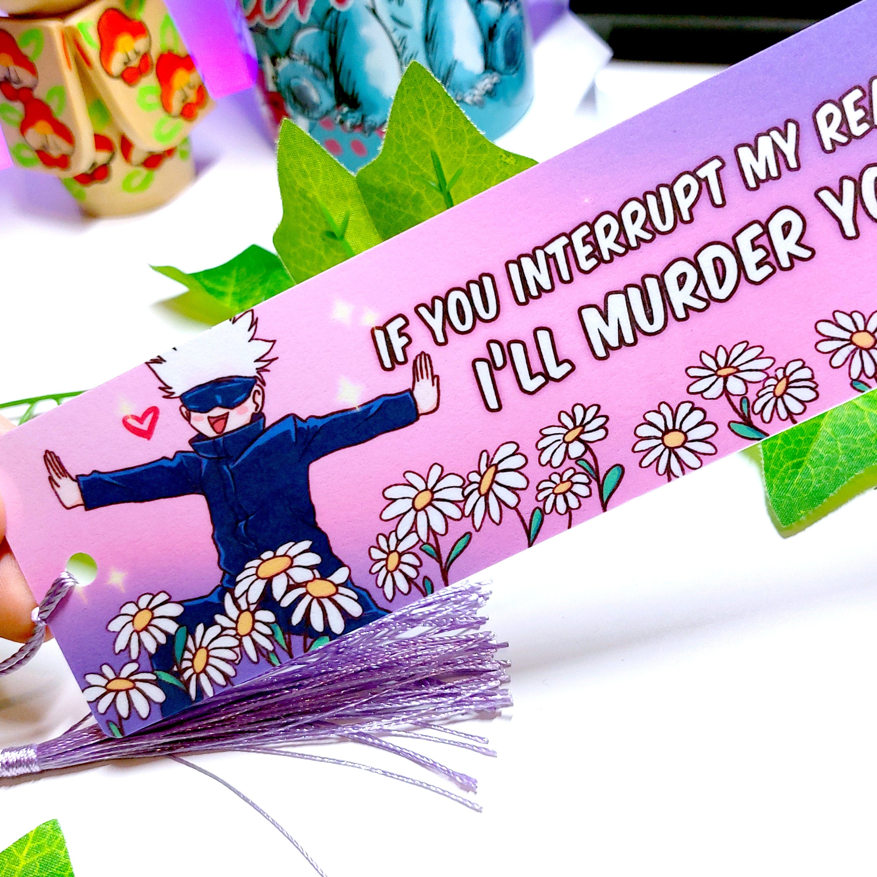 Funny Anime Inspired Bookmark