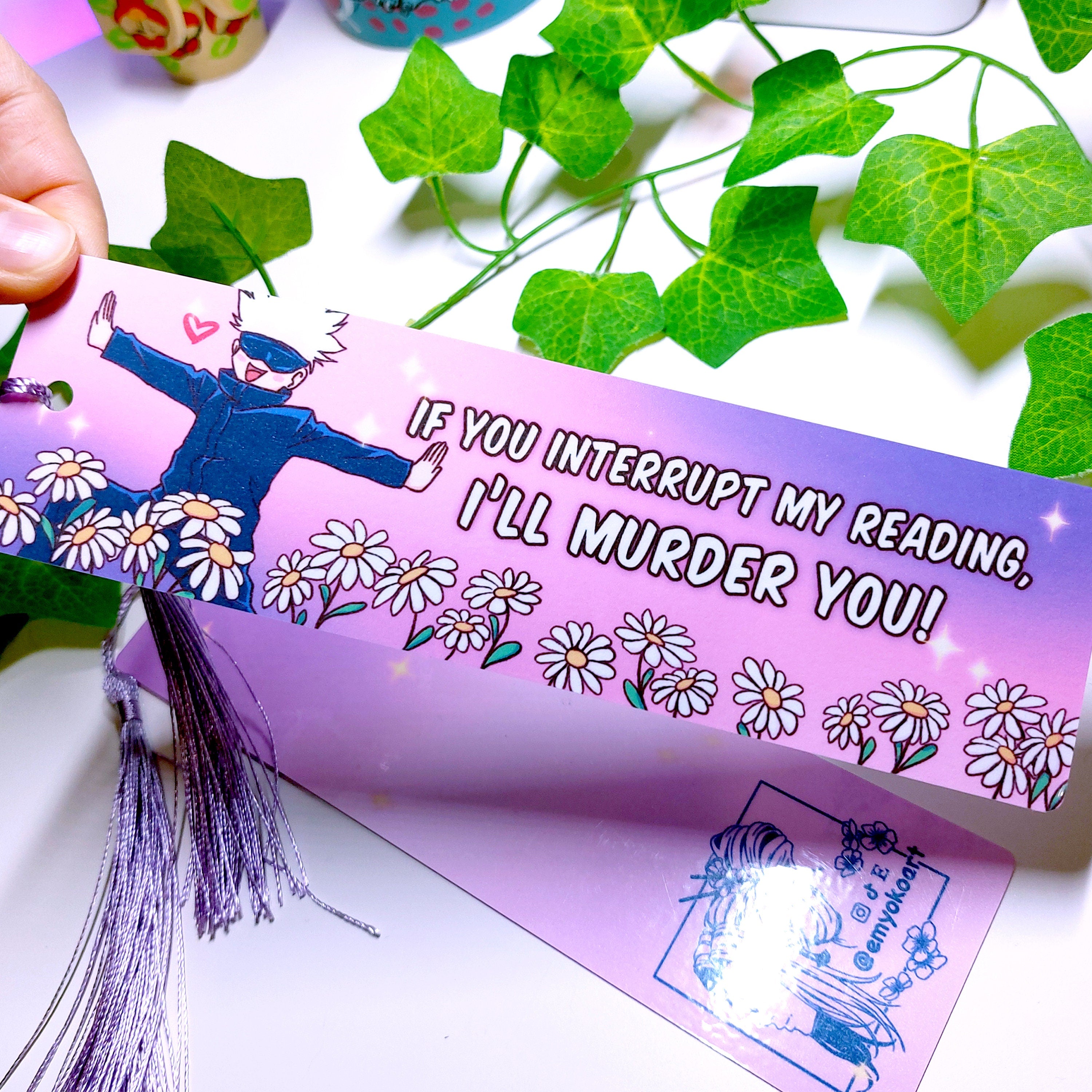 Funny Anime Inspired Bookmark