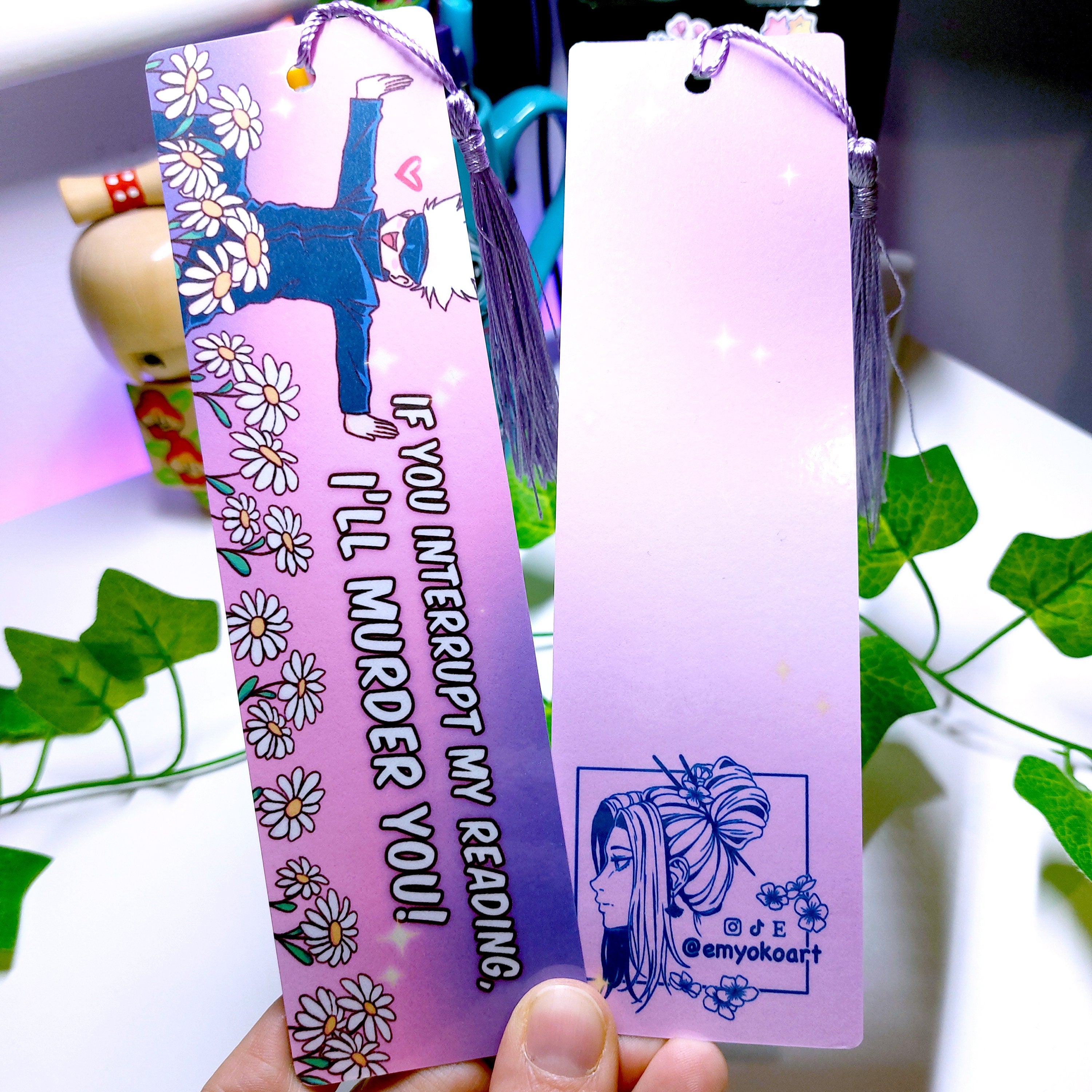 Funny Anime Inspired Bookmark