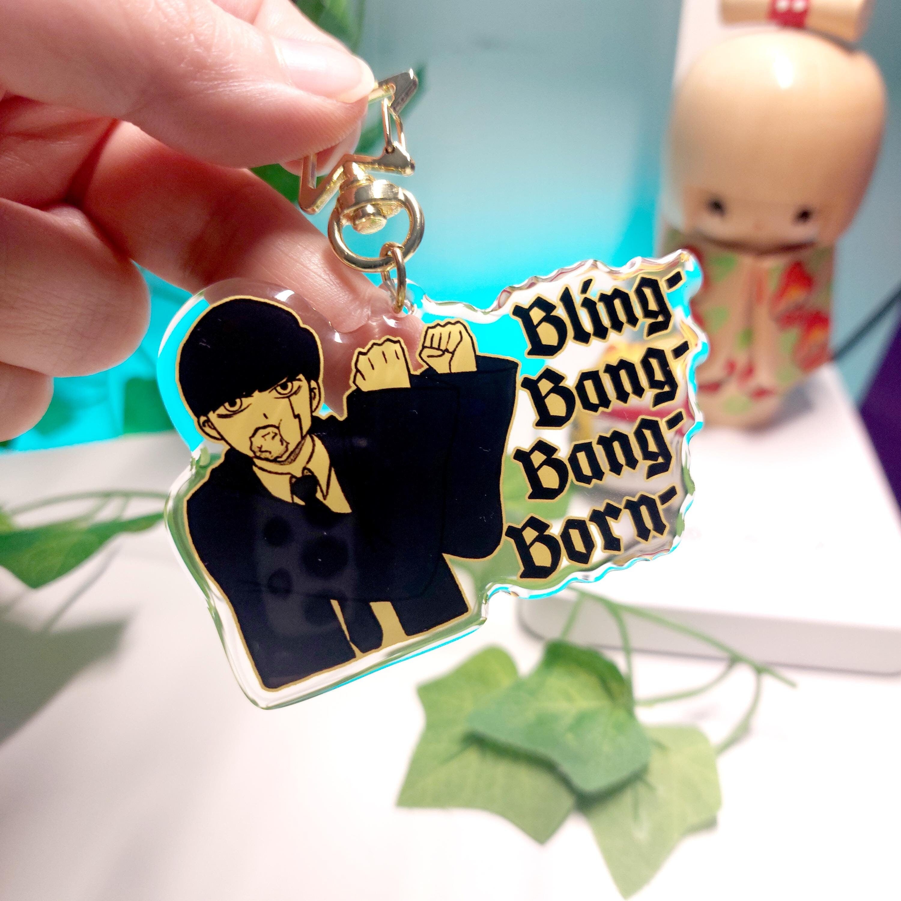 Wizard and Muscles Inspired Anime Keychain