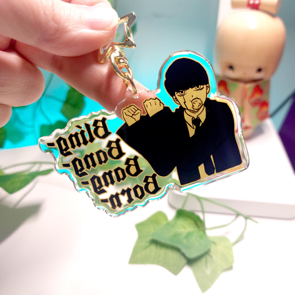 Wizard and Muscles Inspired Anime Keychain
