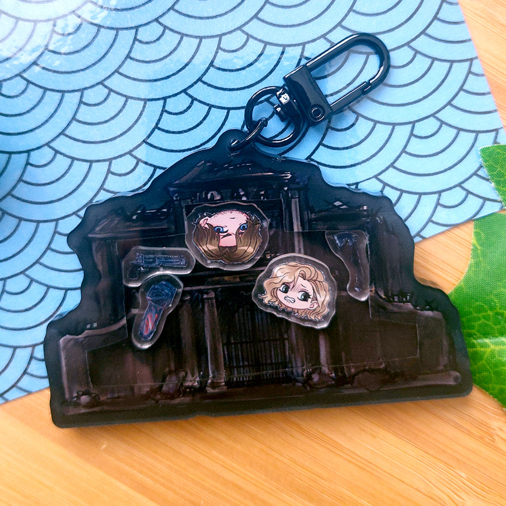Horror Game Inspired Shaker Keychain