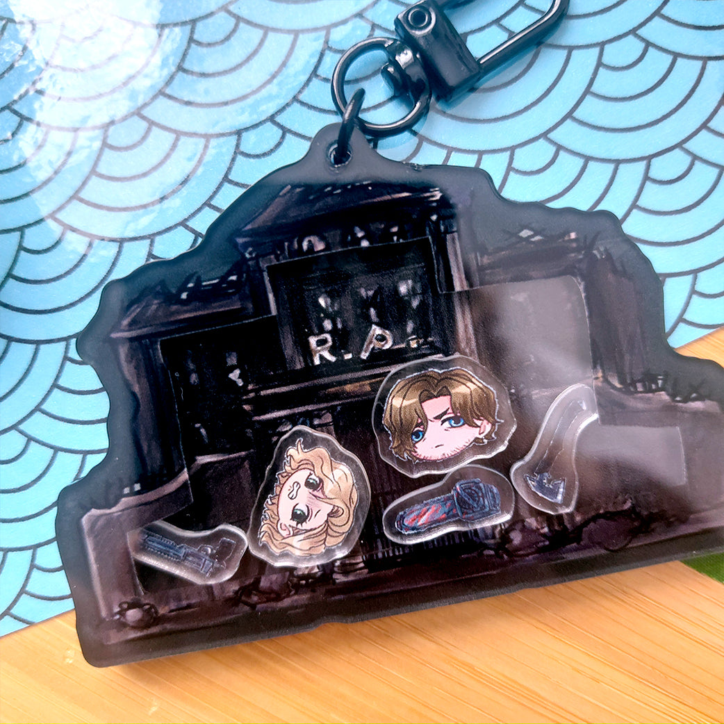 Horror Game Inspired Shaker Keychain